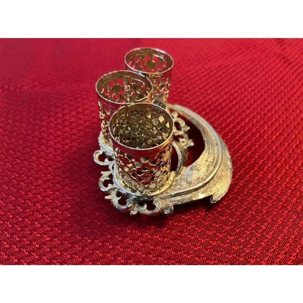 Vintage Lipstick Holder - Holds 3 - Beautiful Vanity Piece
